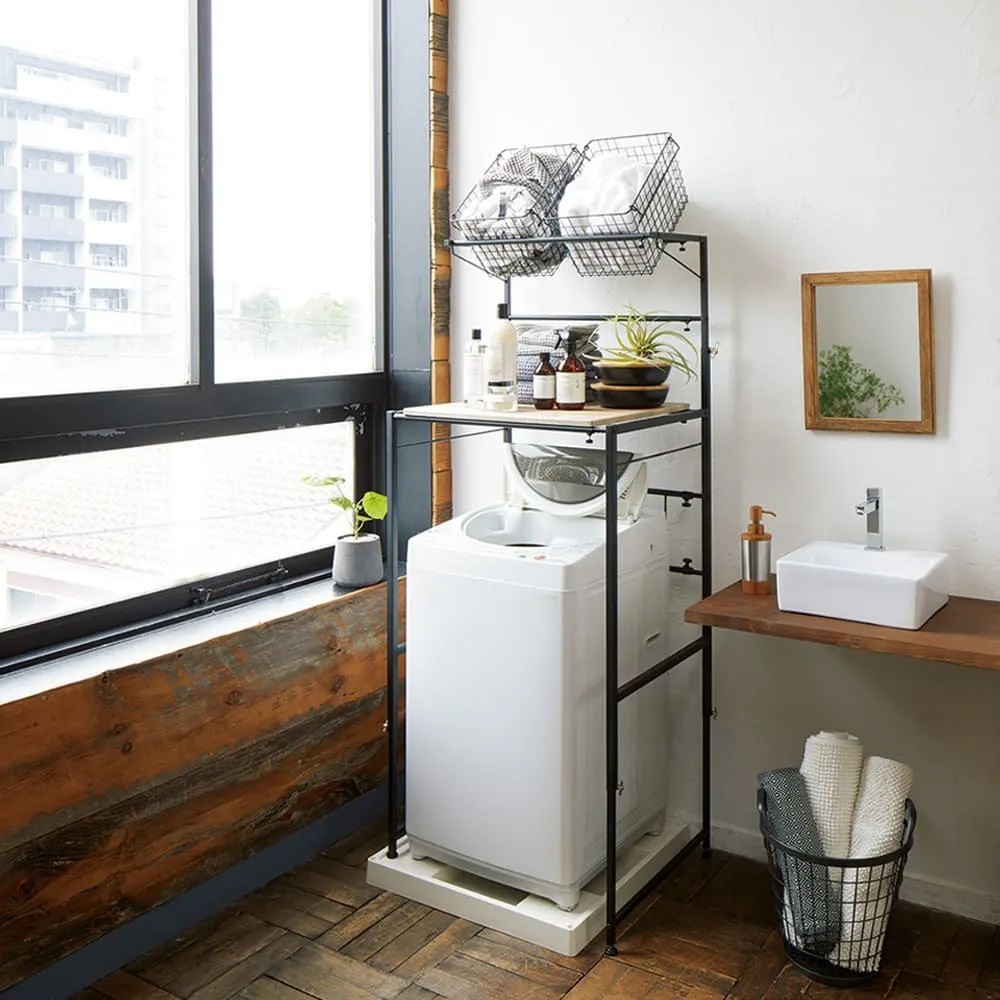 Brooklyn Series鋼製洗衣收納籃2入組 黑色