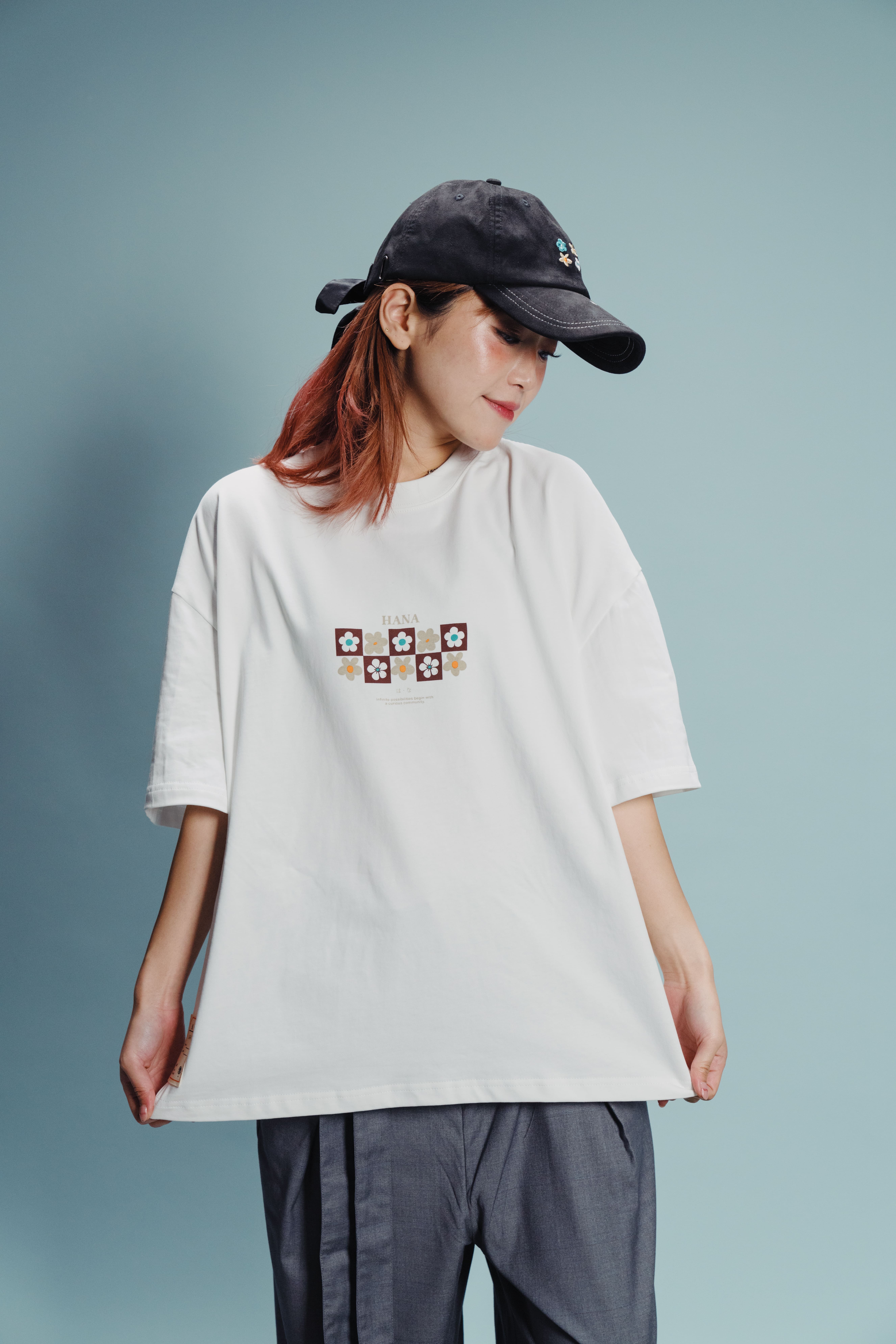 HANA 小花卉Tee｜白色｜香港原創設計