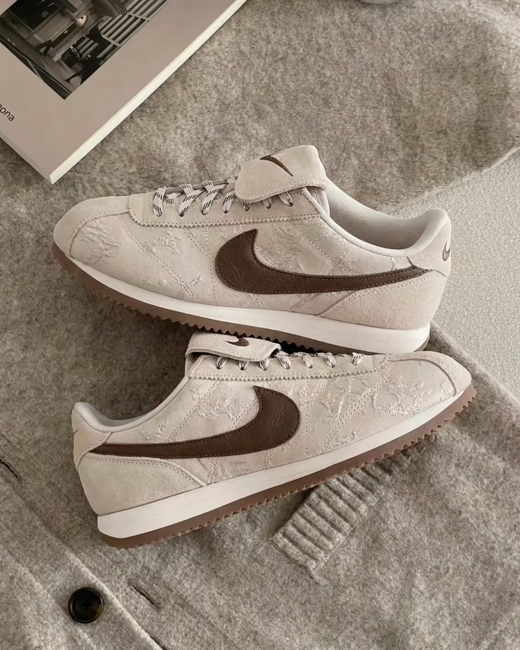 【預訂】NIKE CORTEZ TEXTILE 粉棕-WOMEN