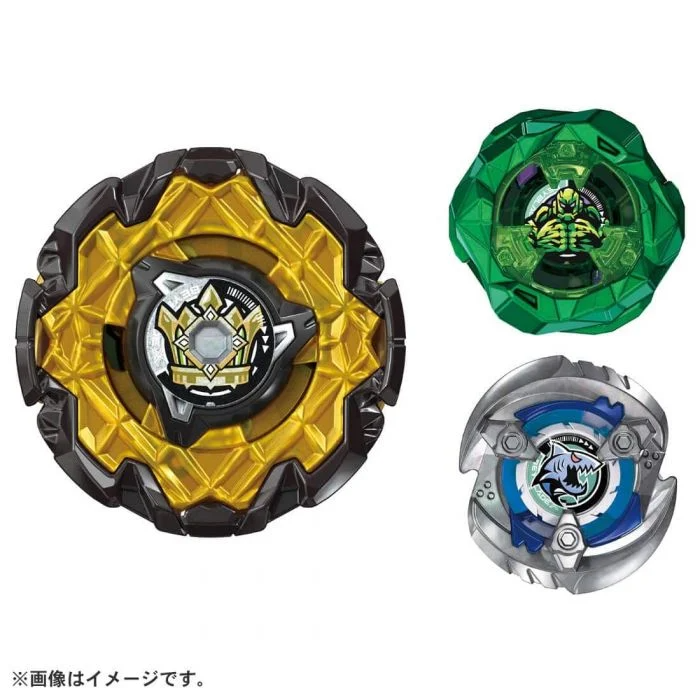 Takara Tomy 爆旋陀螺X - CX-11 甲板套裝 (帝皇霸權 HOp, 魔像巨石 M-85HN, 烈鯊鰓刃 5-60FB)