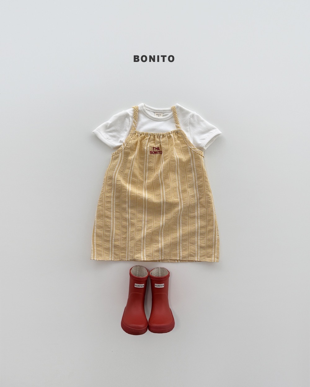 Bonito 直紋細肩吊帶裙 / 3色