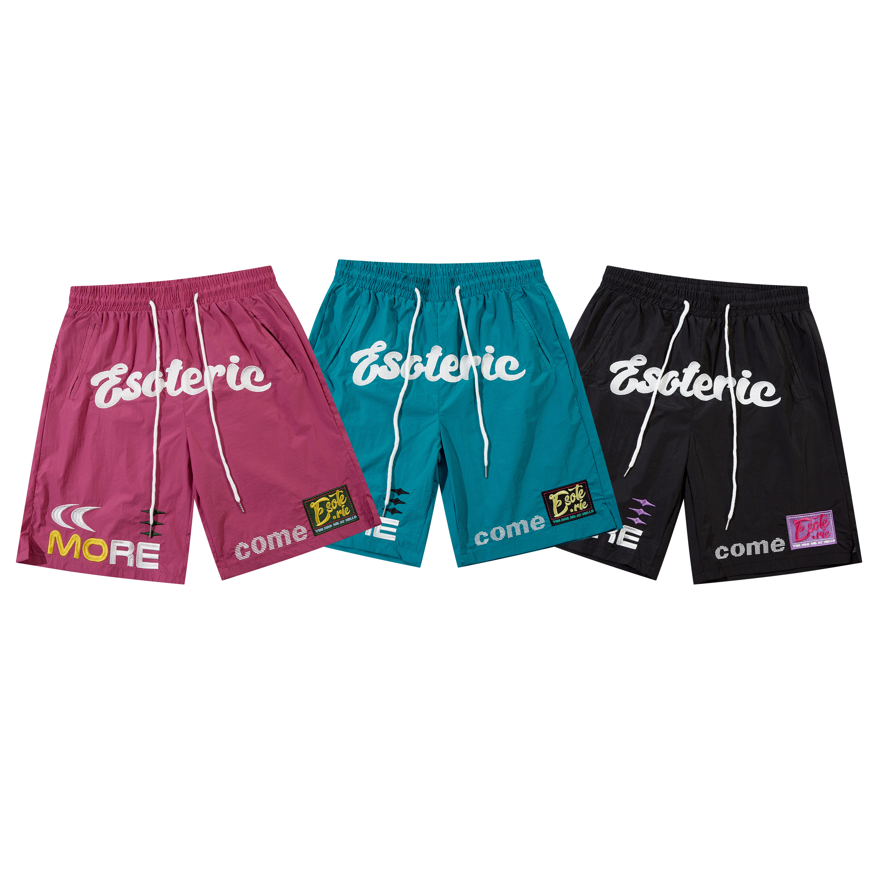 《S.V》MORE刺繡涼感膝上球褲