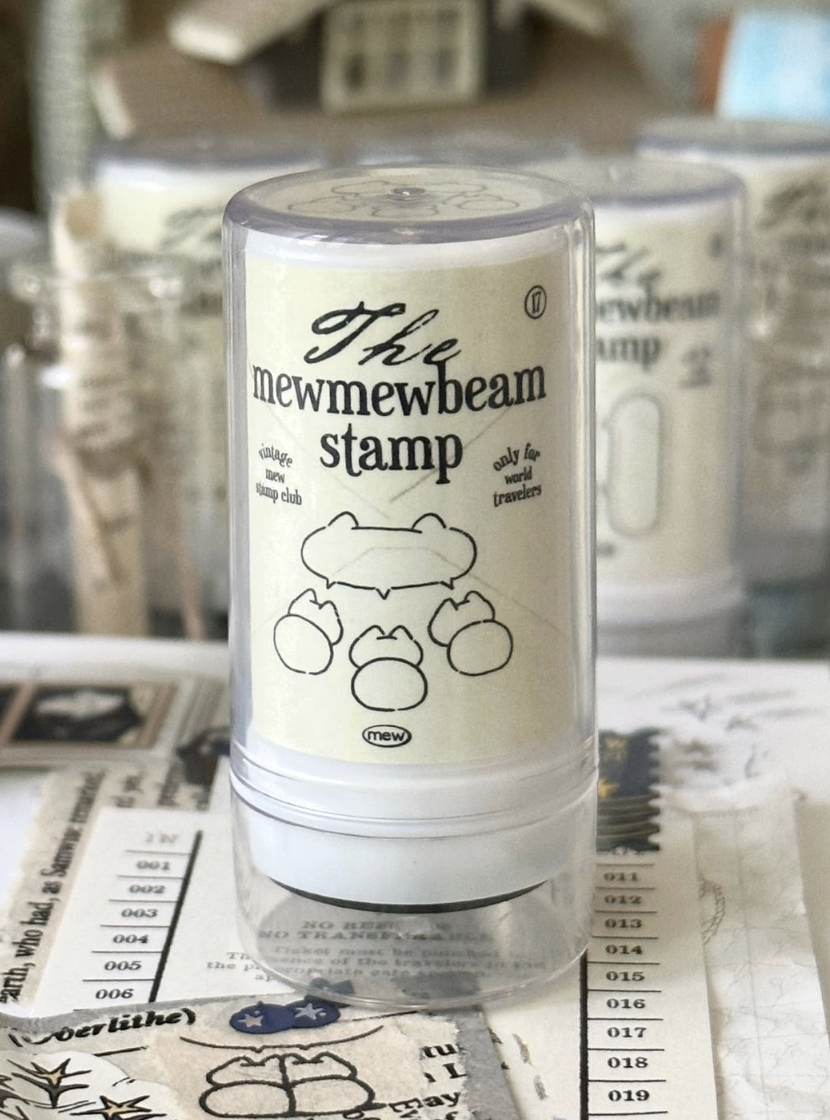 Mewmewbeam｜貓貓復古墨水印章 Ver.3（共四種）