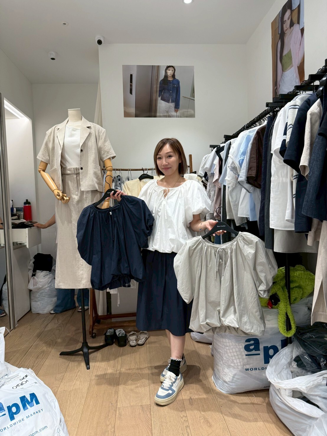 BG6113 泡泡蝴蝶結上衣