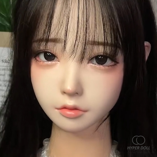 HYPER DOLL 嗨波娃娃 EX系列 可動下巴軟矽膠單頭雕 孝琳 開闔眼款 silicone sex doll heads only