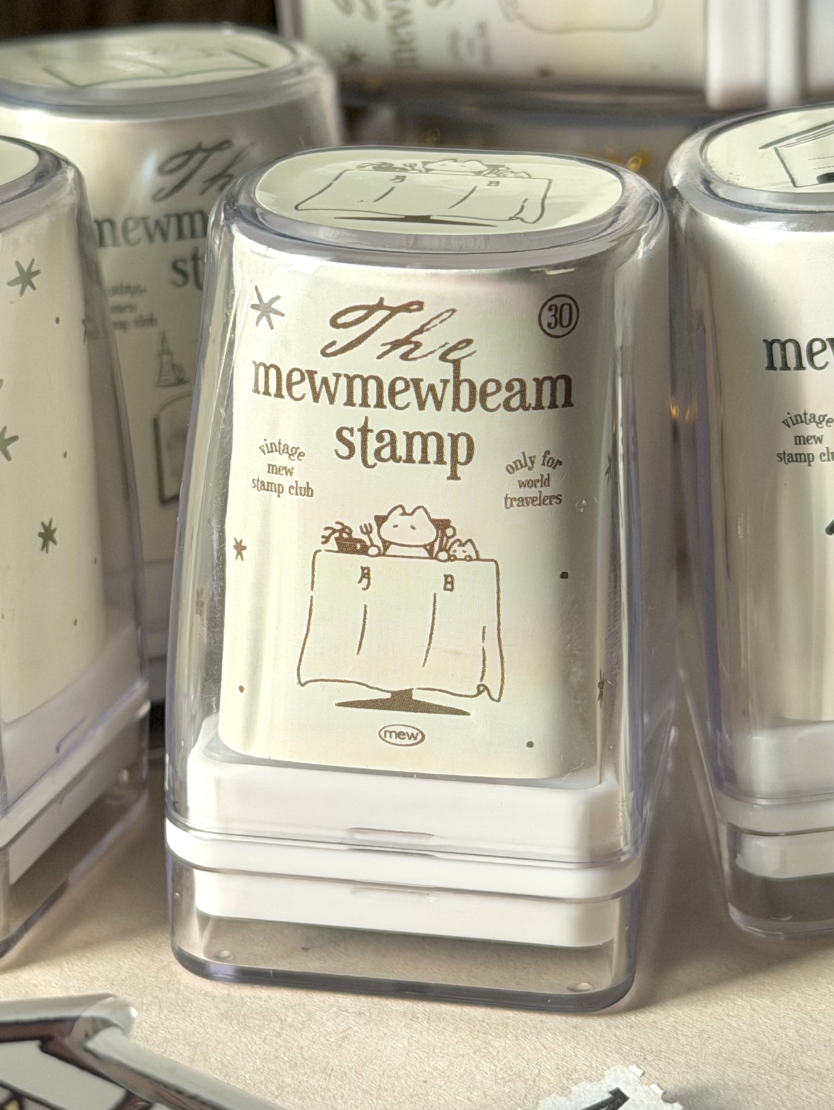 Mewmewbeam｜貓貓復古墨水印章 Ver.7（共三種）