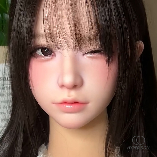 HYPER DOLL 嗨波娃娃 EX系列 可動下巴軟矽膠單頭雕 瑟琪 開闔眼款 silicone sex doll heads only