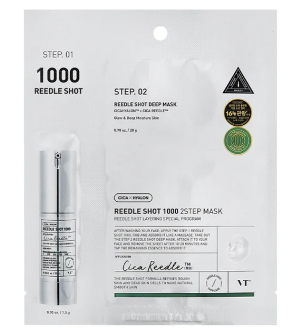 SS260430-S36-REEDLE SHOT 1000 2STEP MA, N/A, 1.5G+1PC-微針精華1000 2 STEP 面膜(Exp-12/31/2028)（共10片）