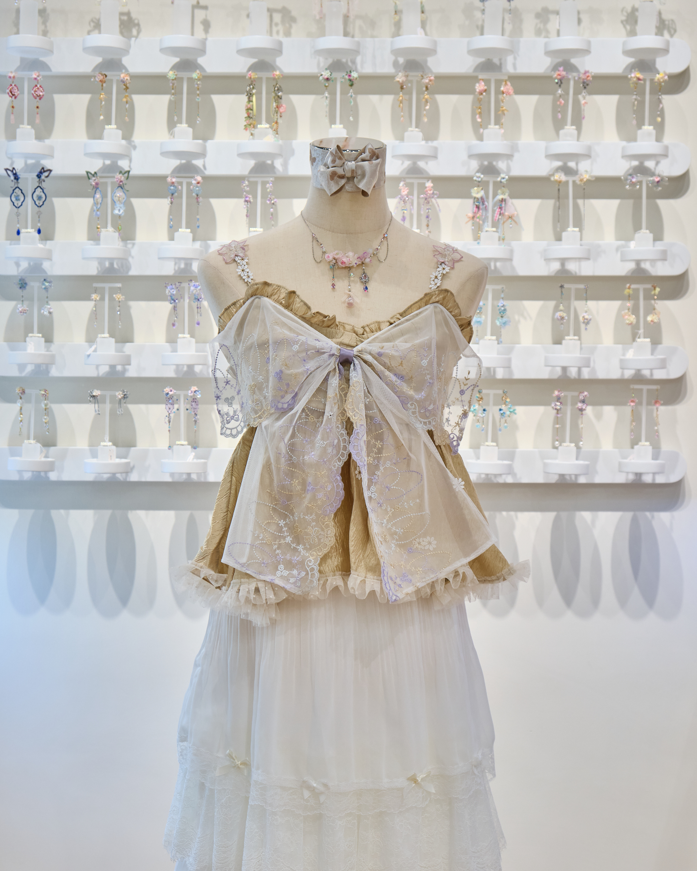 13627 Lace Layer Bow Camisole