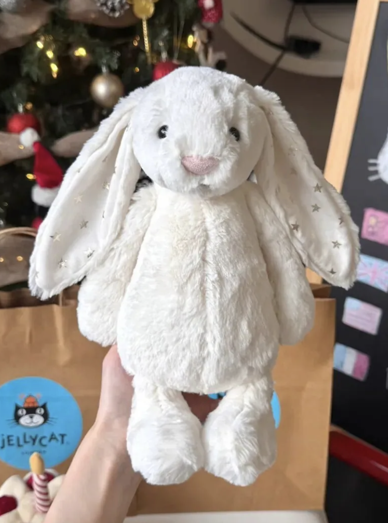 預購！JellyCat 雪白星星耳 邦尼兔