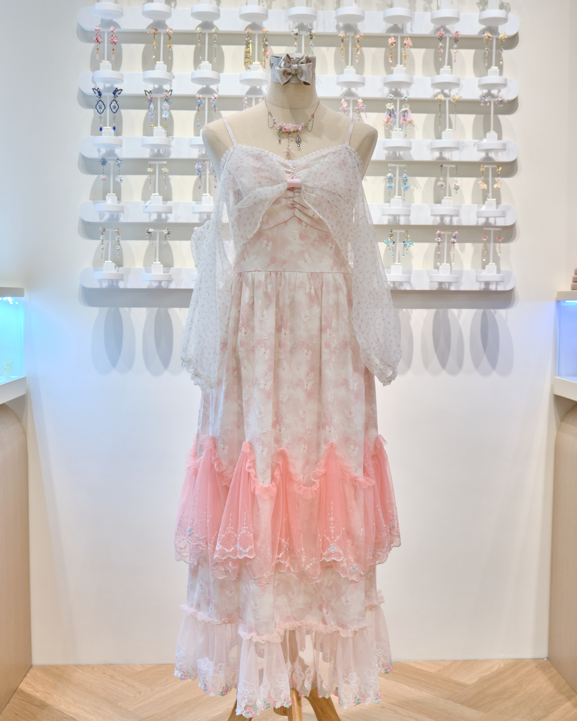 13623 Breezy 2-Way Lace Camisole Dress