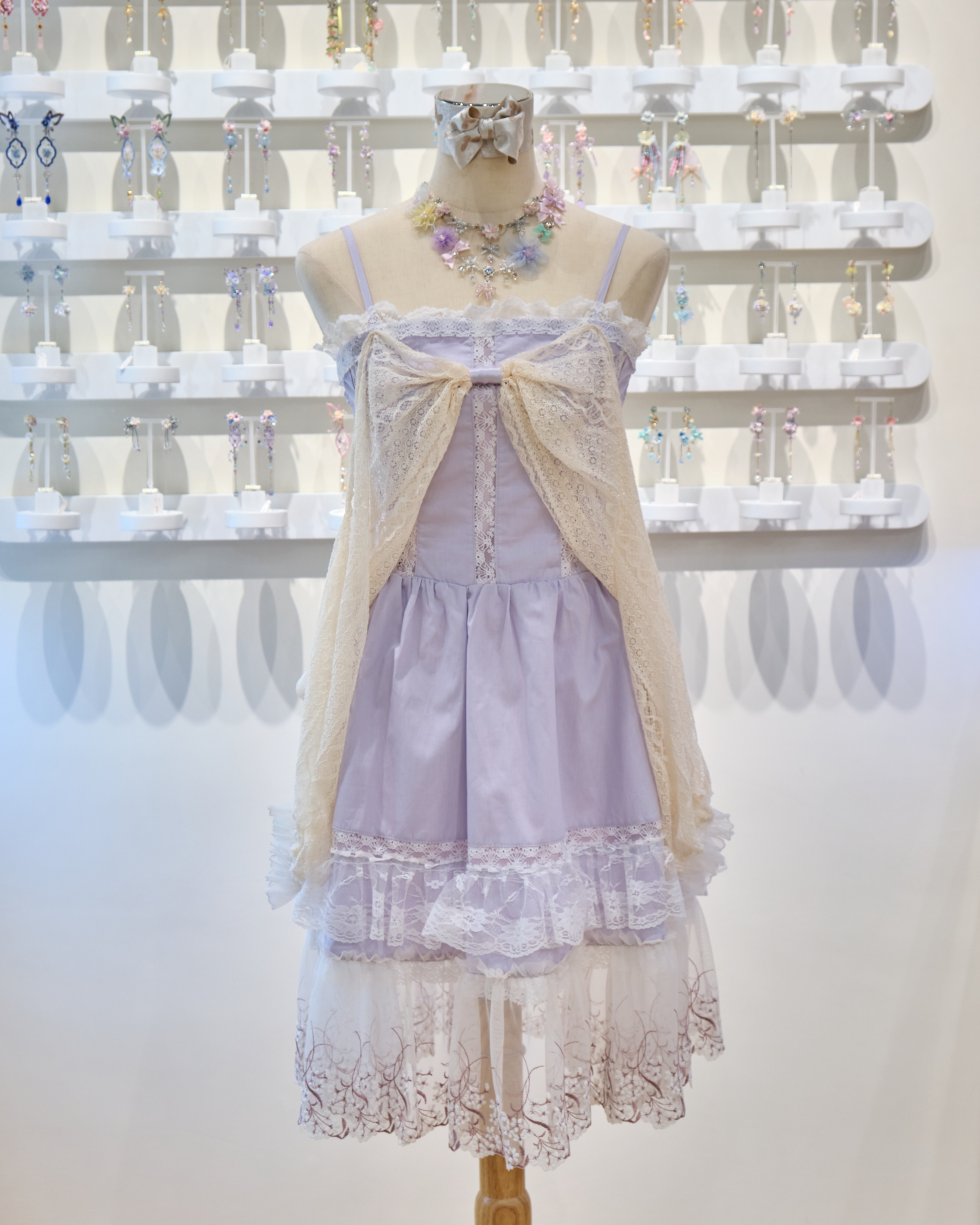 13622 Breezy 2-Way Lace Camisole Dress