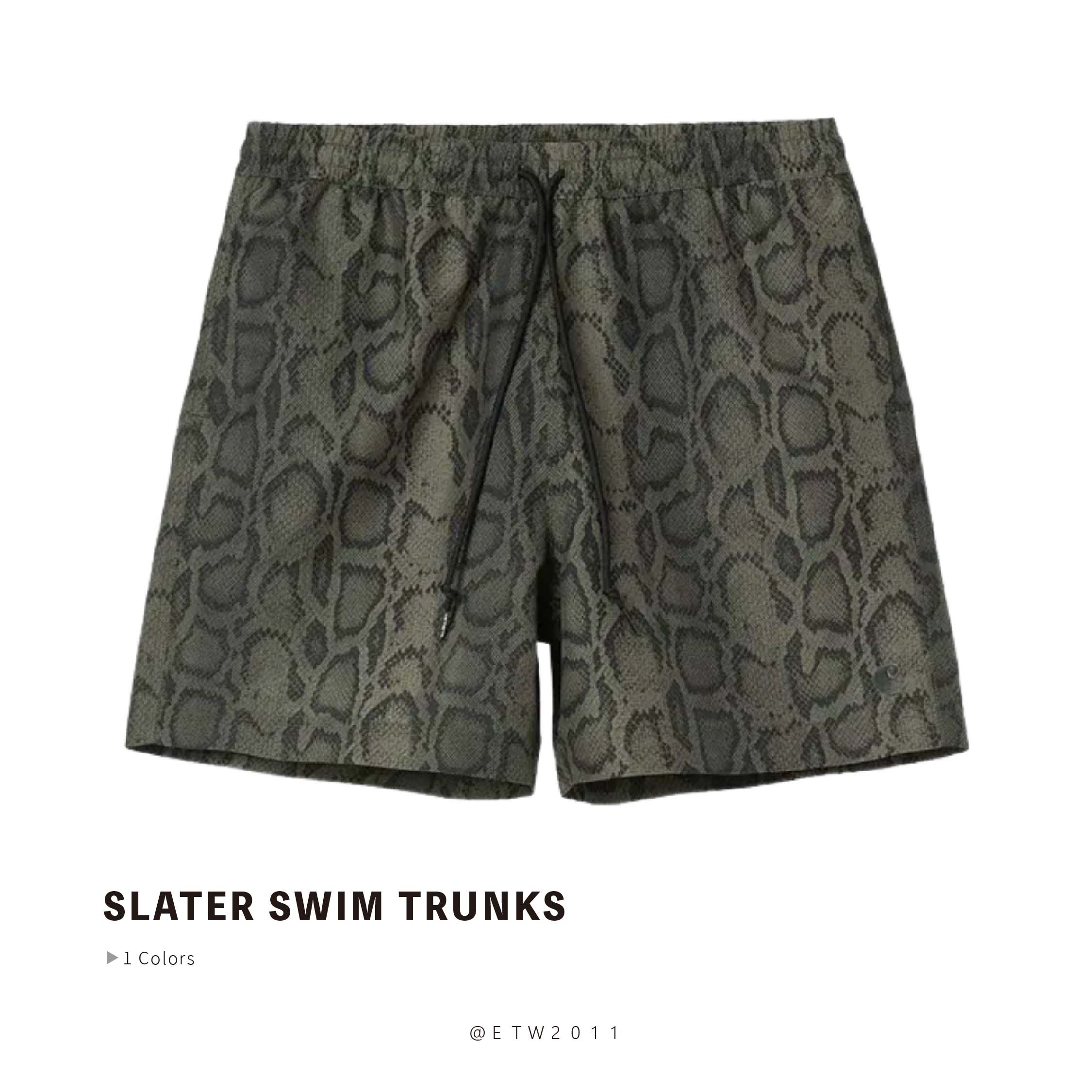 ☆ETW☆【EASY TO WEAR】CARHARTT WIP SLATER SWIM TRUNKS 海灘褲 短褲 蛇紋  LOGO