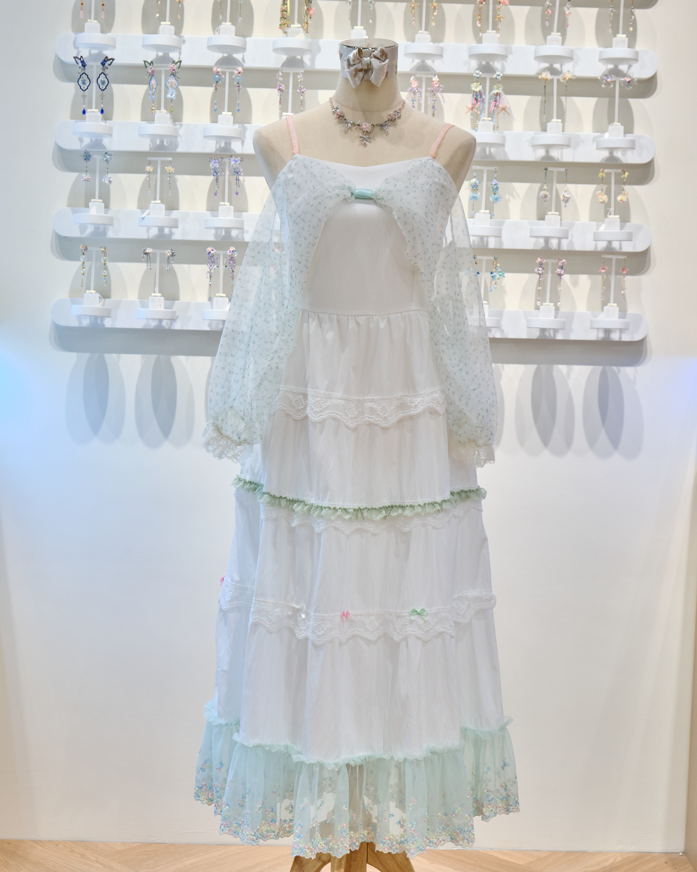 13621 Breezy 2-Way Lace Camisole Dress