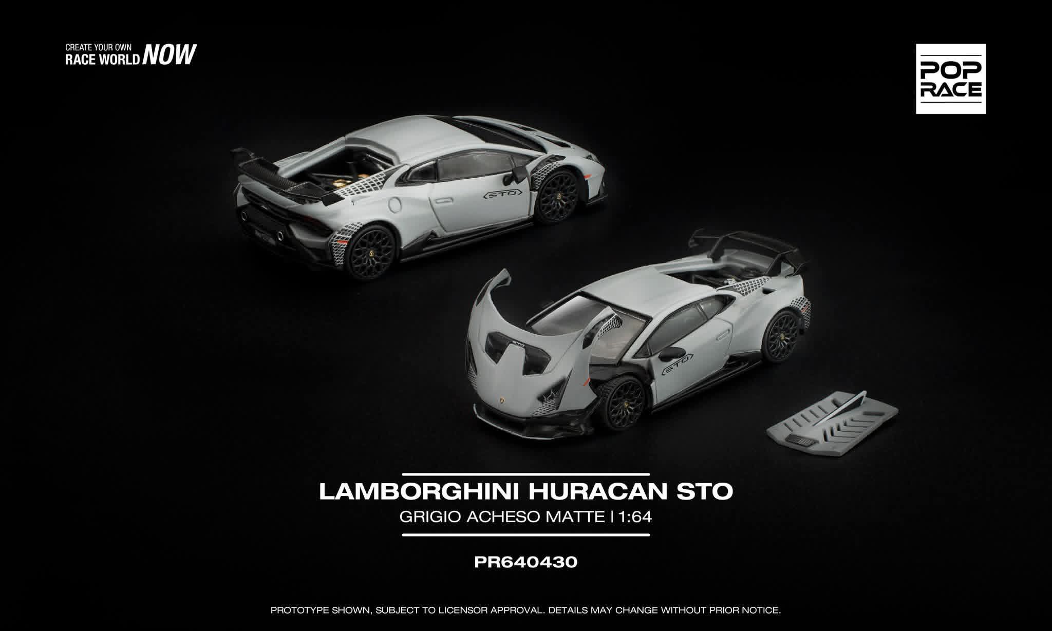 預訂 Pre Order - Poprace LAMBORGHINI HURACAN STO GRIGIO ACHESO MATTE PR640430