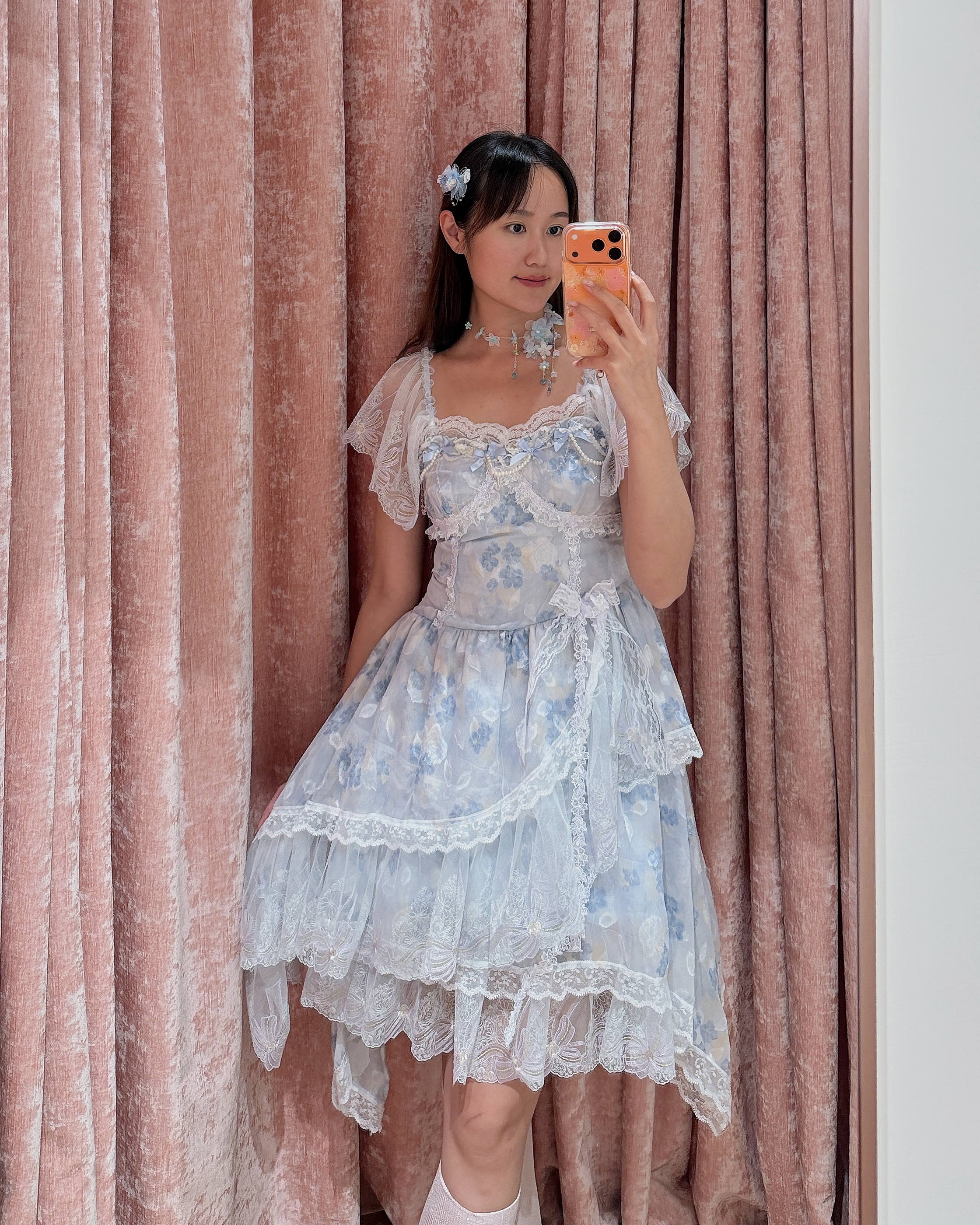 13617 Breezy 2-Way Lace Camisole Dress