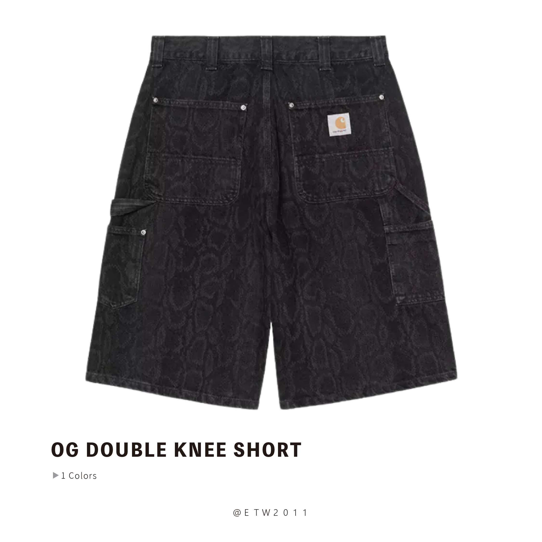 ☆ETW☆【EASY TO WEAR】CARHARTT WIP OG DOUBLE KNEE SHORT  短褲 蛇紋 七分褲 水洗