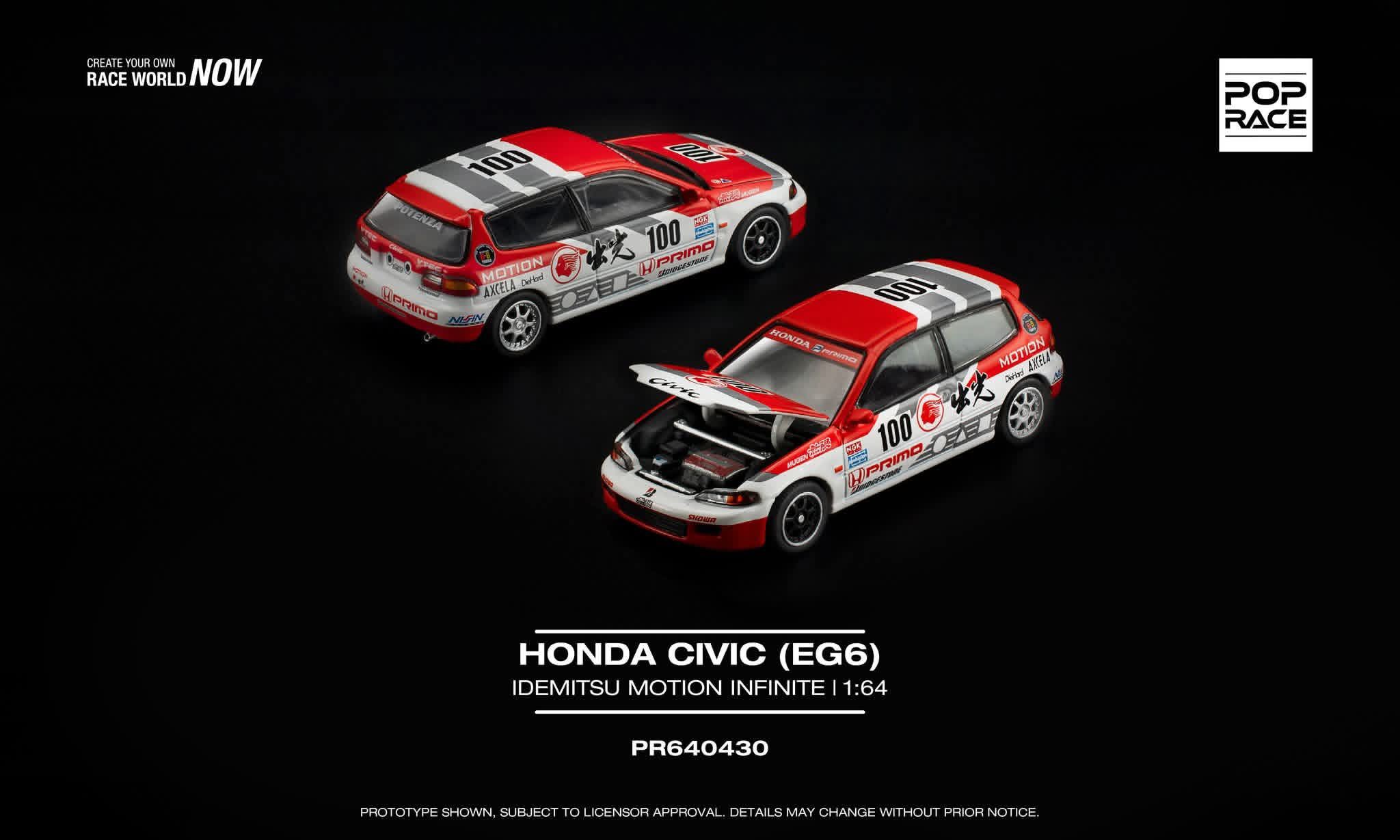 預訂 Pre Order - Poprace HONDA CIVIC (EG6) IDEMITSU MOTION INFINITE PR640510