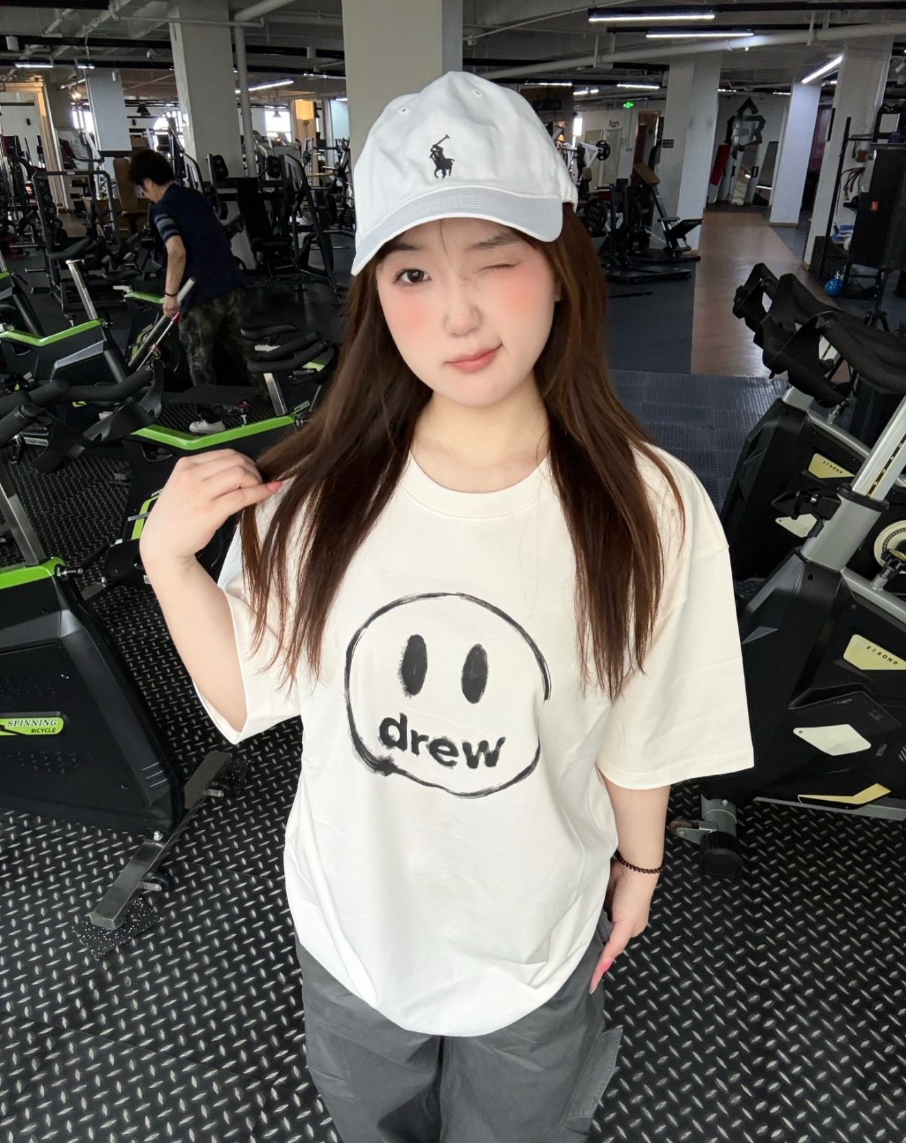 Drew House SS26 Ink Wash Mascot 水墨塗鴉短袖 Natural米色