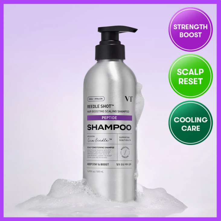 SS260430-S44-VT REEDLE SHOT HAIR BOOSTING SCALING SHAMPOO, 500ML-(Exp-1/31/2029)