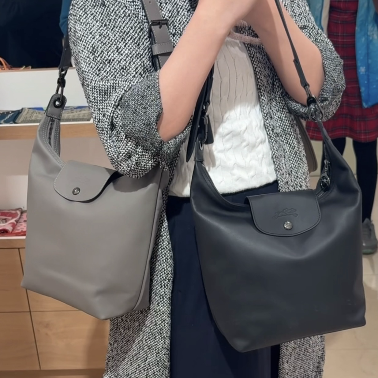 Longchamp Le Pliage Xtra Hobo leather bag
