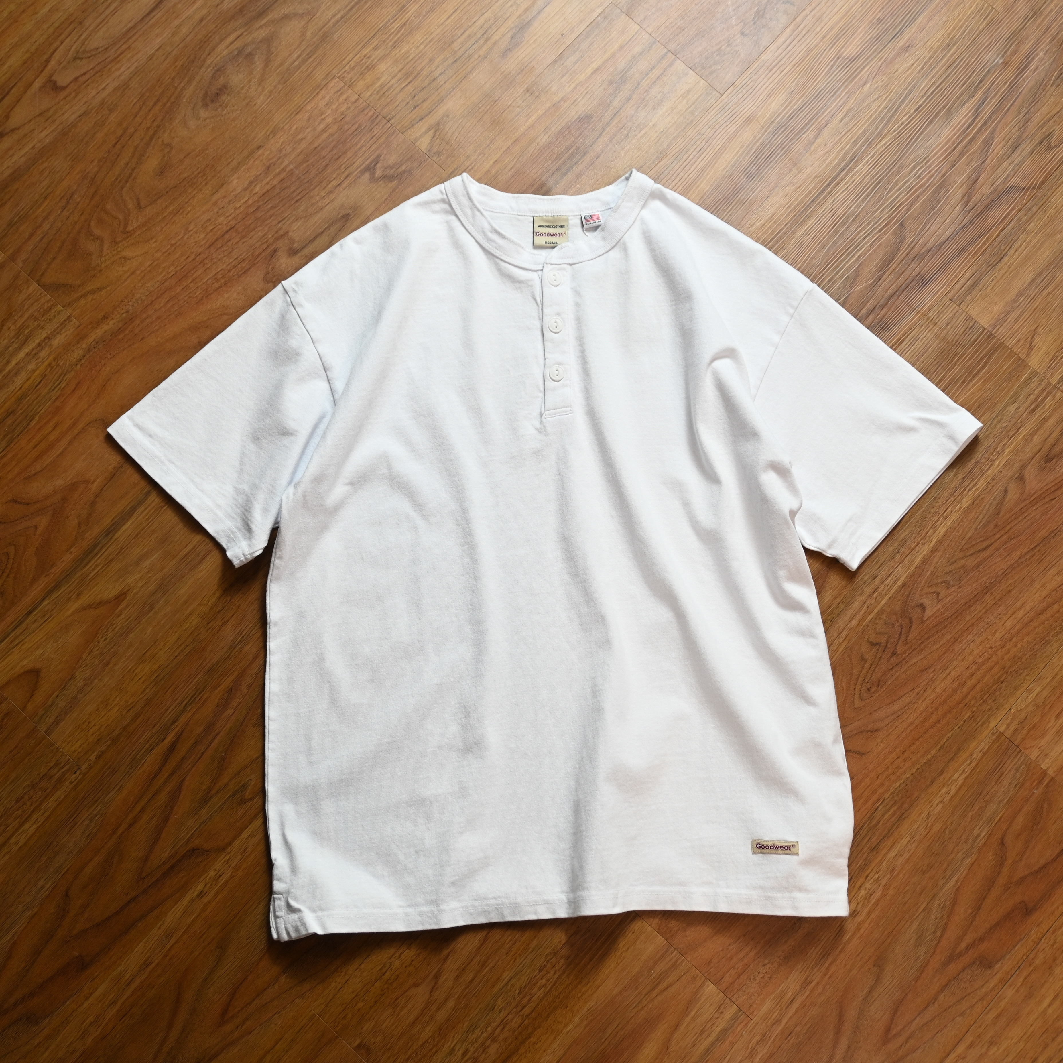 Goodwear Japan USA Cotton Henley Neck Big Tee