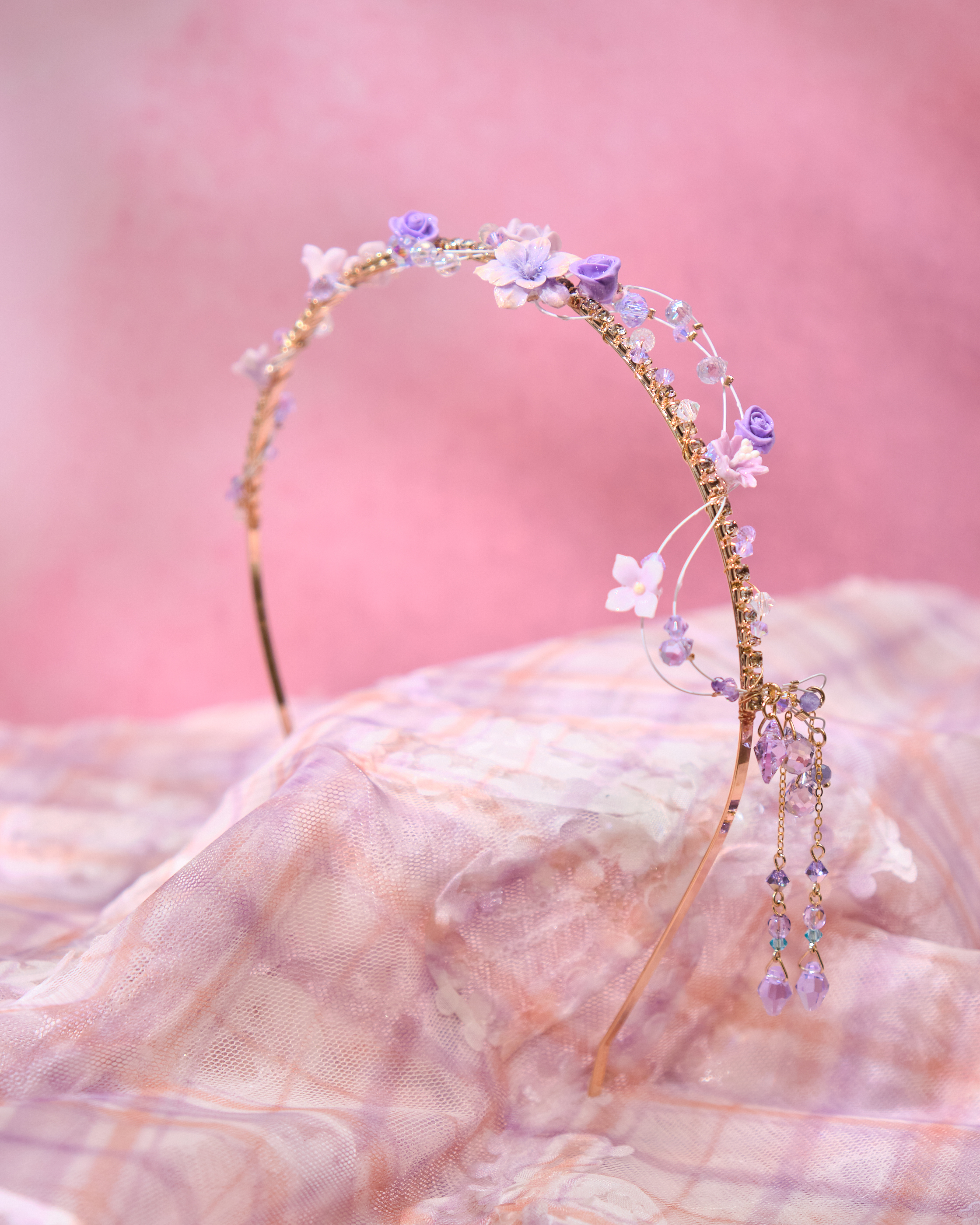 13610 Floral Firefly Garden Headband