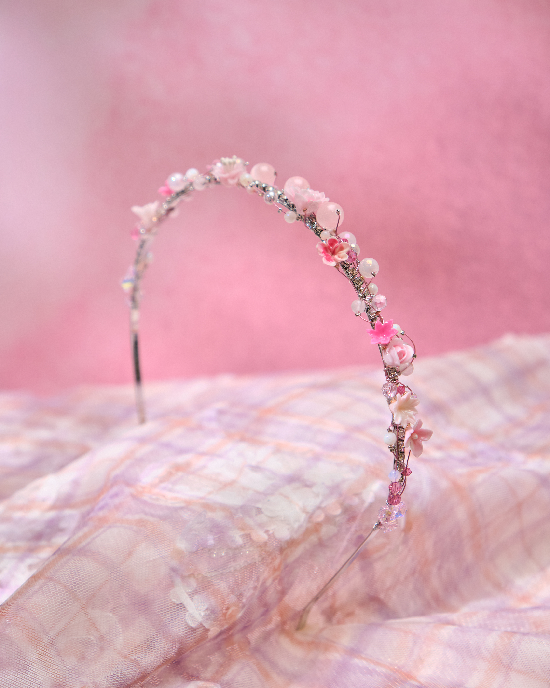 13609 Floral Firefly Garden Headband