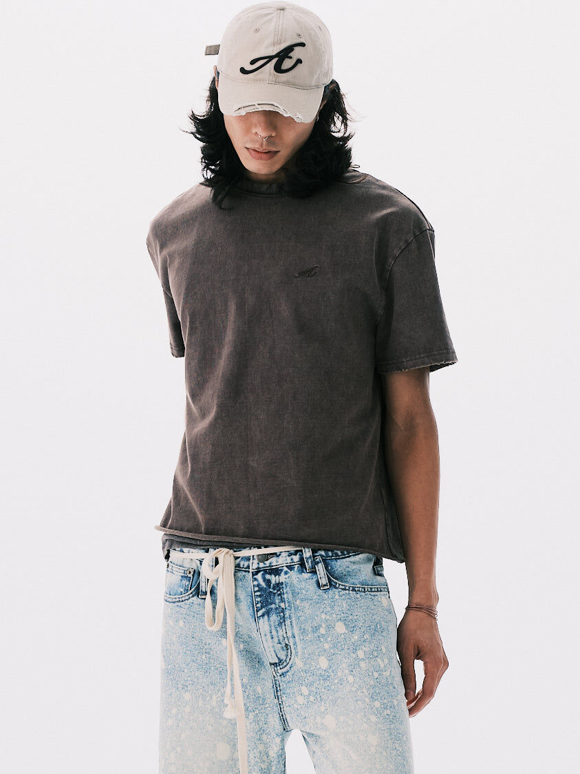 ANOWHEREMAN｜"A" Basic T-Shirt (Brown)