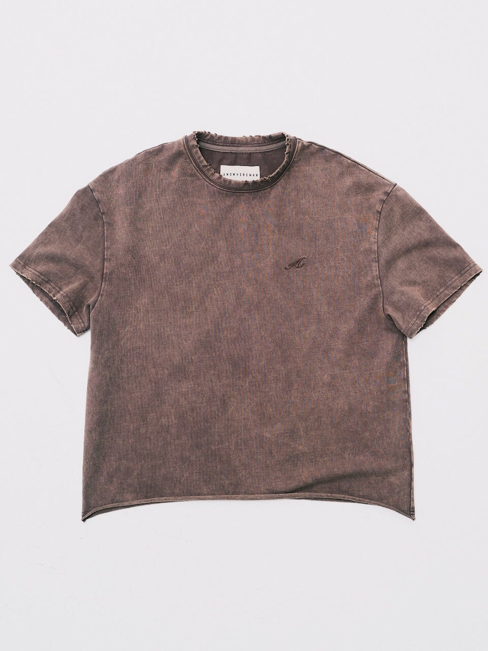ANOWHEREMAN｜"A" Basic T-Shirt (Brown)
