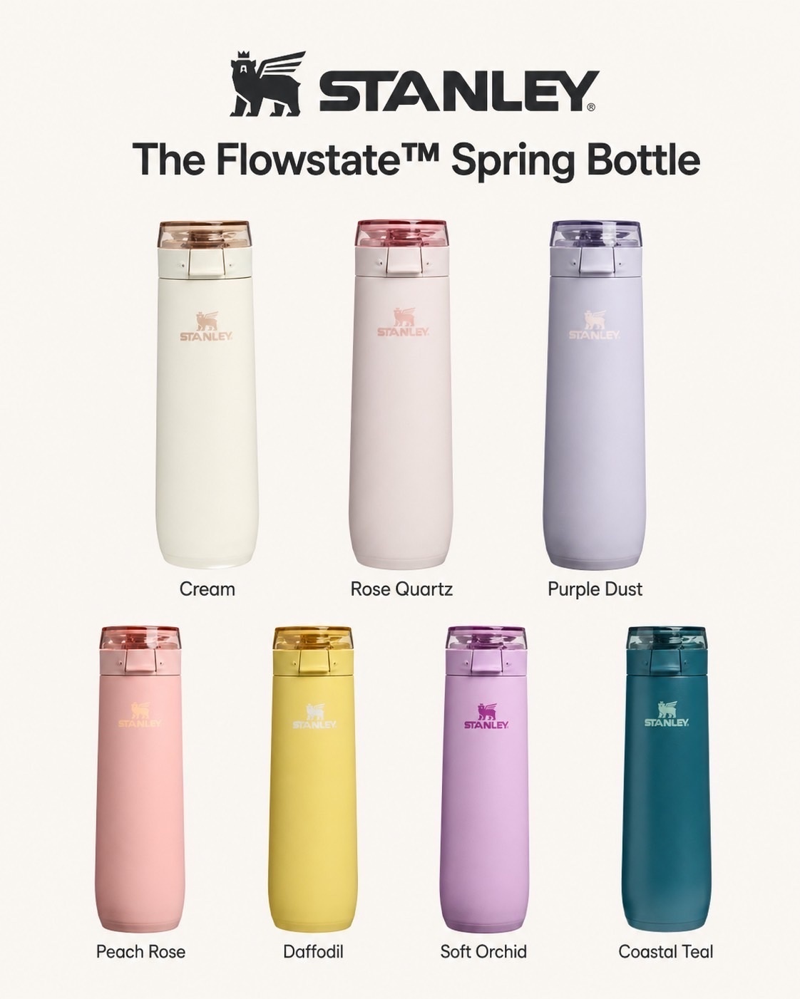 Stanley The Flowstate Spring Bottle 不鏽鋼保冰杯 直飲杯 提繩 水壺 環保杯 591ml 共8色