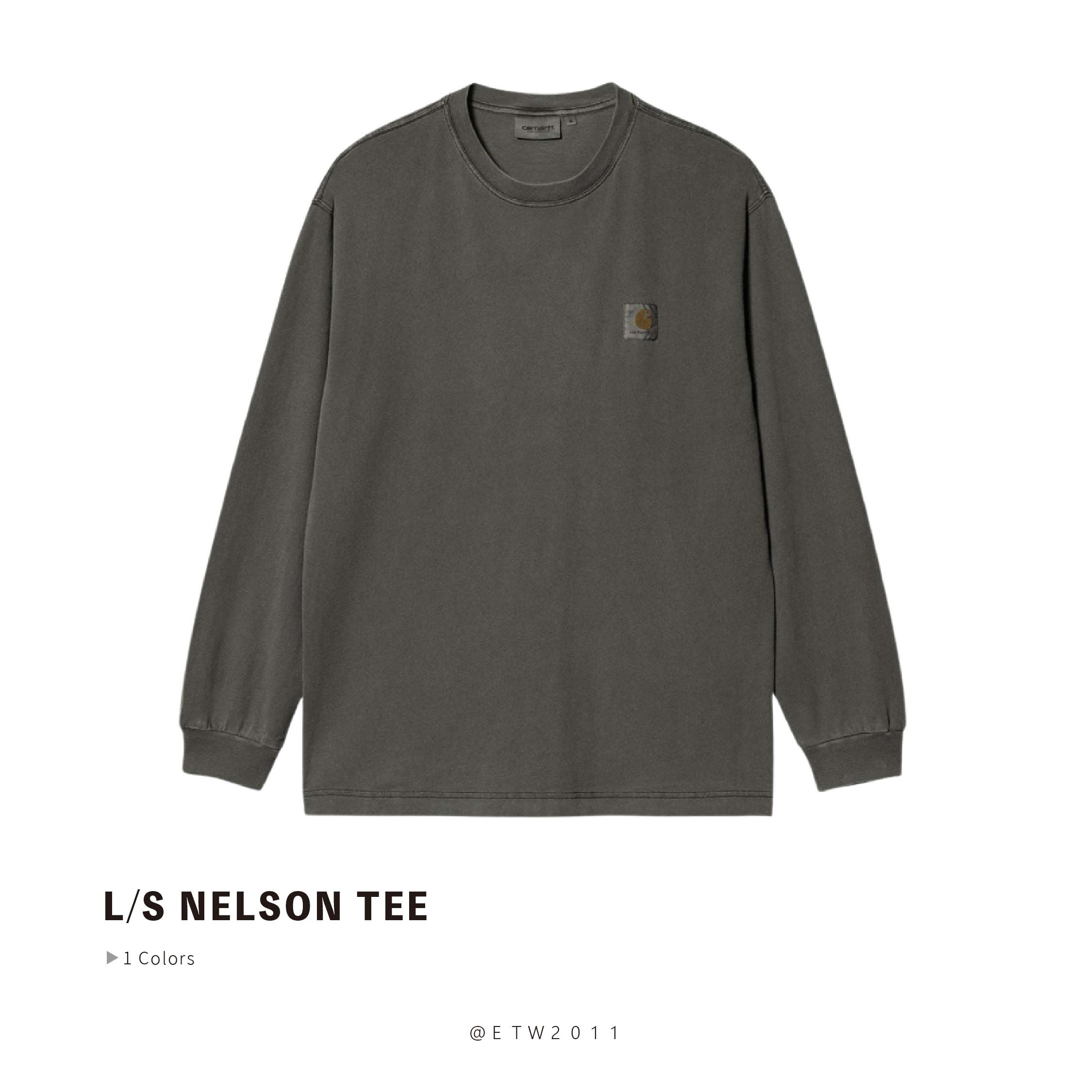 ☆ETW☆【EASY TO WEAR】CARHARTT WIP L/S NELSON TEE 卡哈 歐版 長袖 水洗