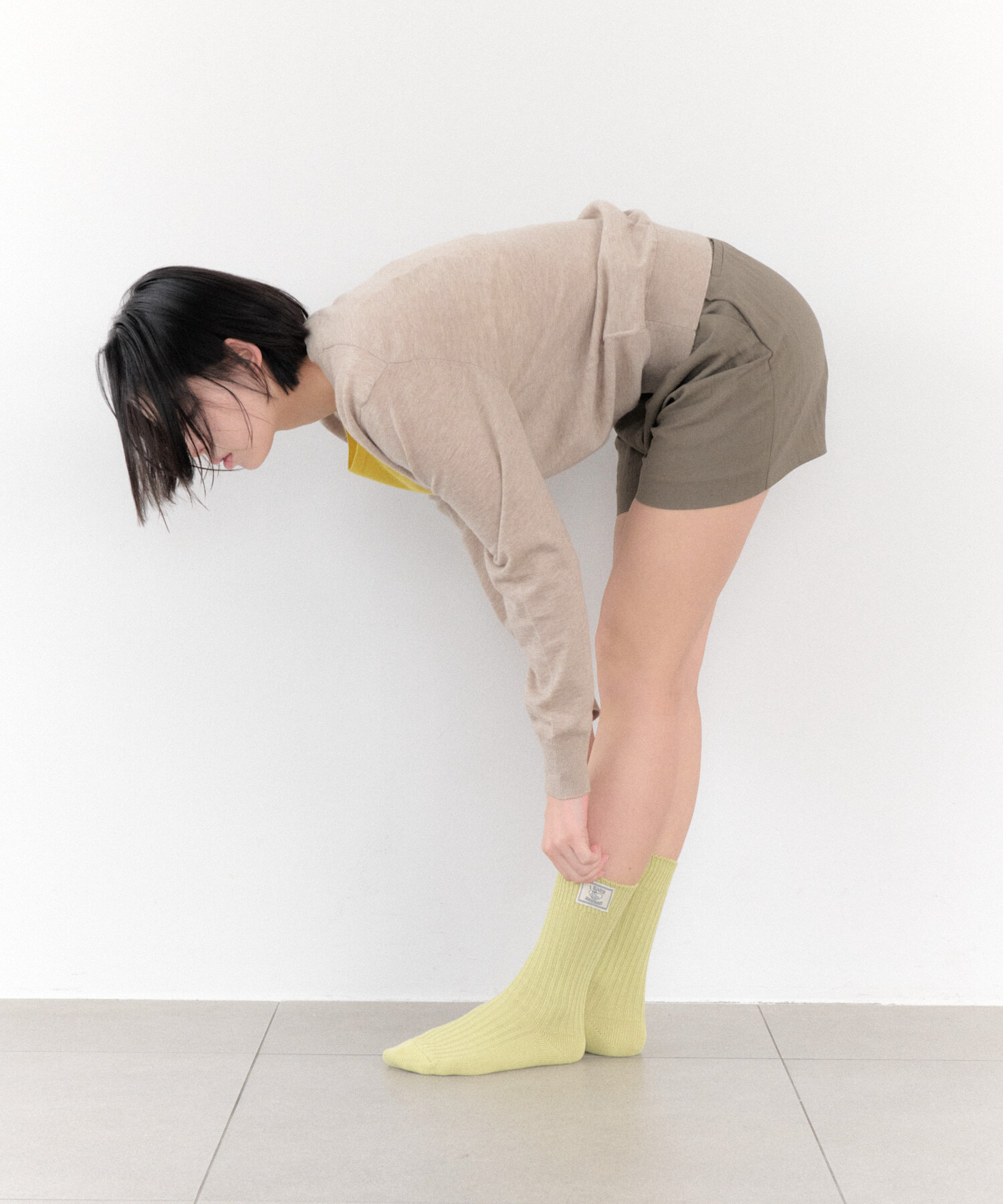 I HATE MONDAY｜Label soft socks (3colors)