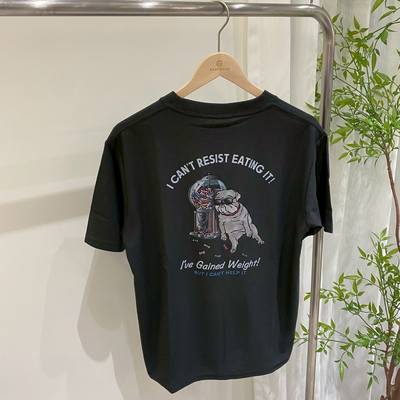 Power To The People 狗骨頭糖果鬥牛犬刺繡 T6501016-103