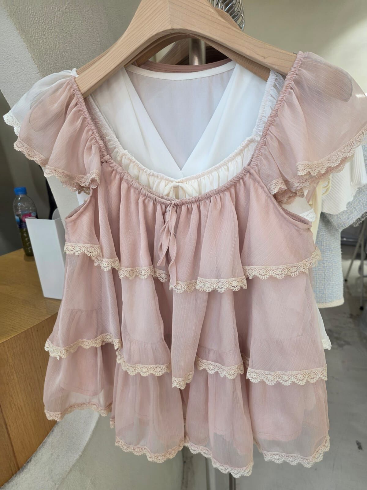 SU6154 小公主飄飄蛋糕雪紡上衣