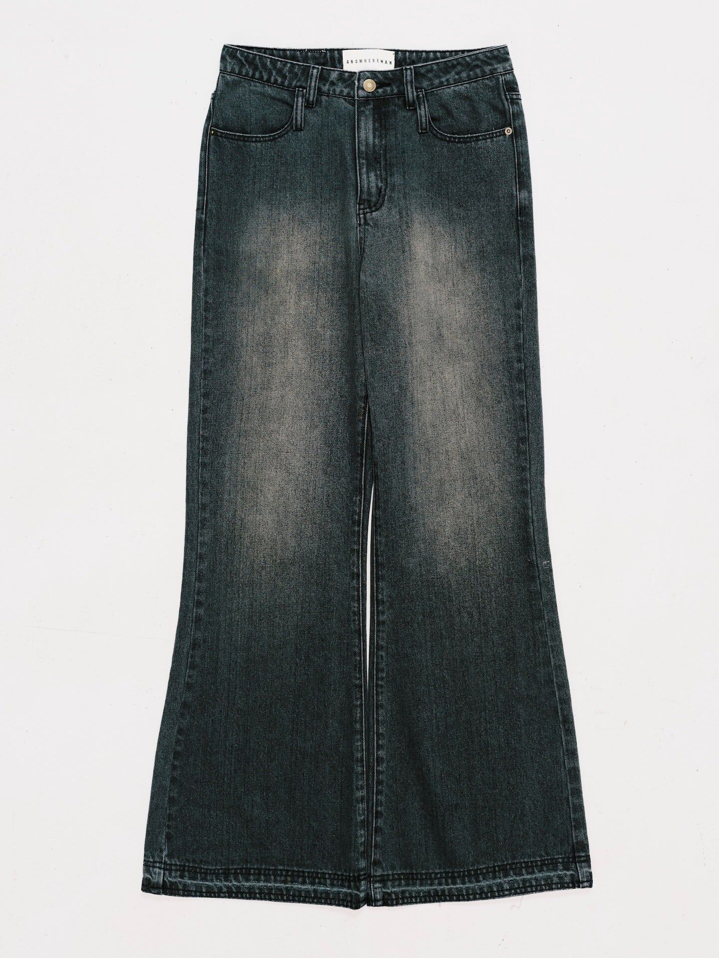 ANOWHEREMAN｜Boot Cut Denim Jeans (Grey)