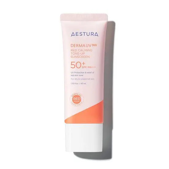 AESTURA Derma UV365 舒緩退紅校色防曬乳 40ml (+旅行裝 20ml)