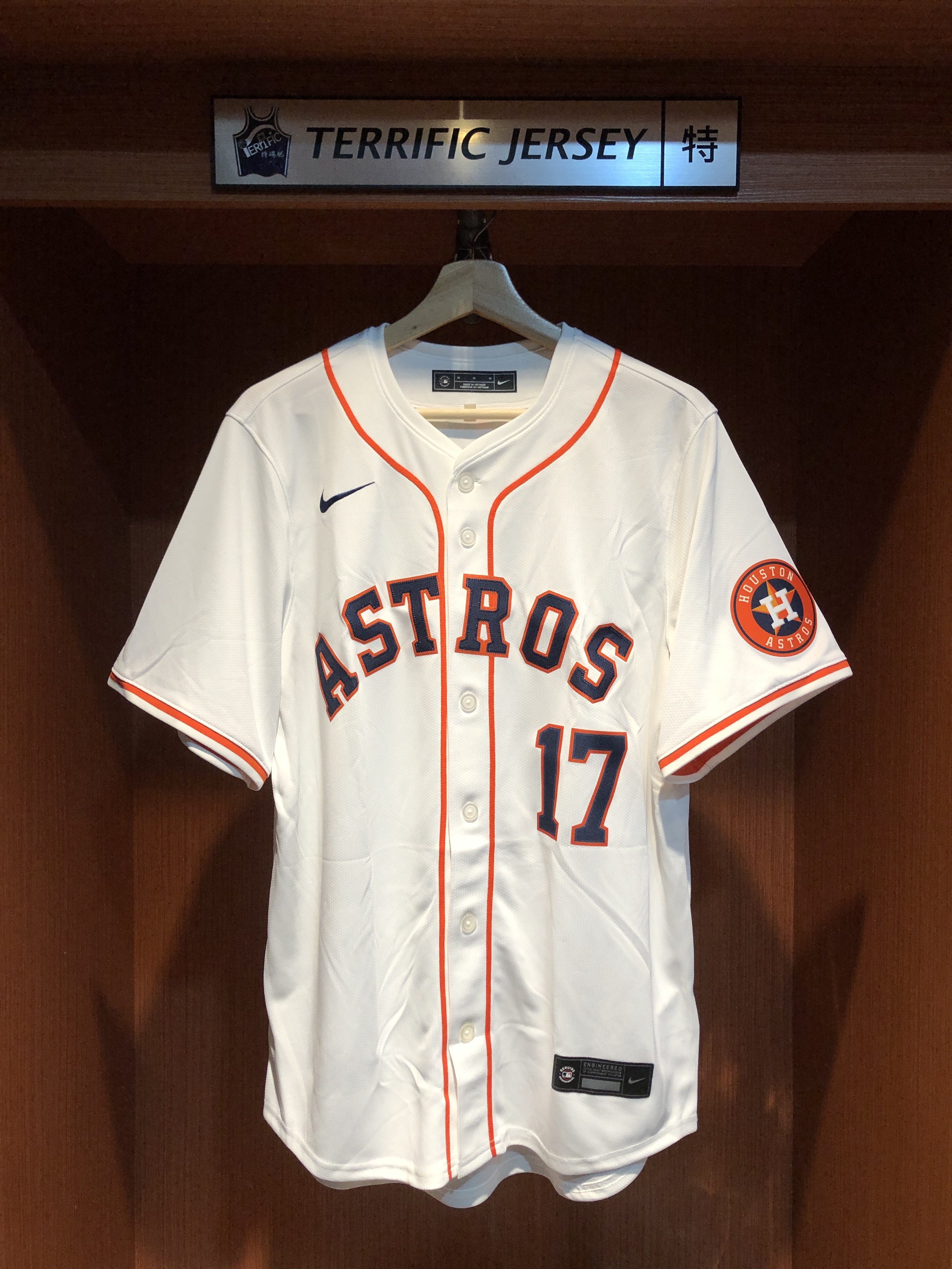 MLB球衣 Kai-Wei Teng 休士頓太空白 鄧愷威 Home Nike Limited Player Name Jersey 球迷版 熱轉印 全新