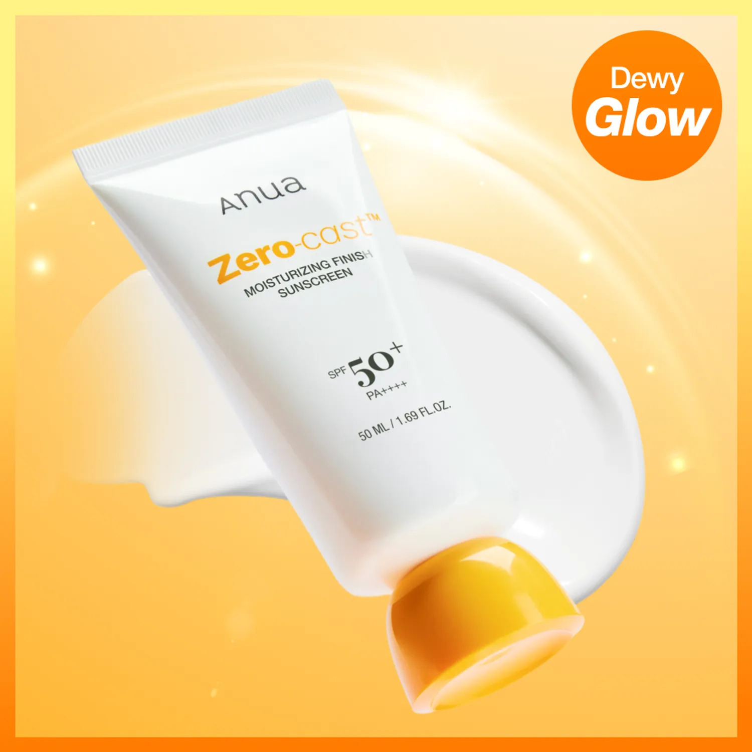 Anua Zero-Cast 零負擔水感亮澤防曬霜 50ml