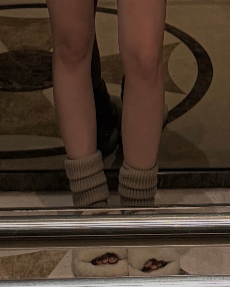 pretty warm sock 暖呼呼襪套 / 棕色