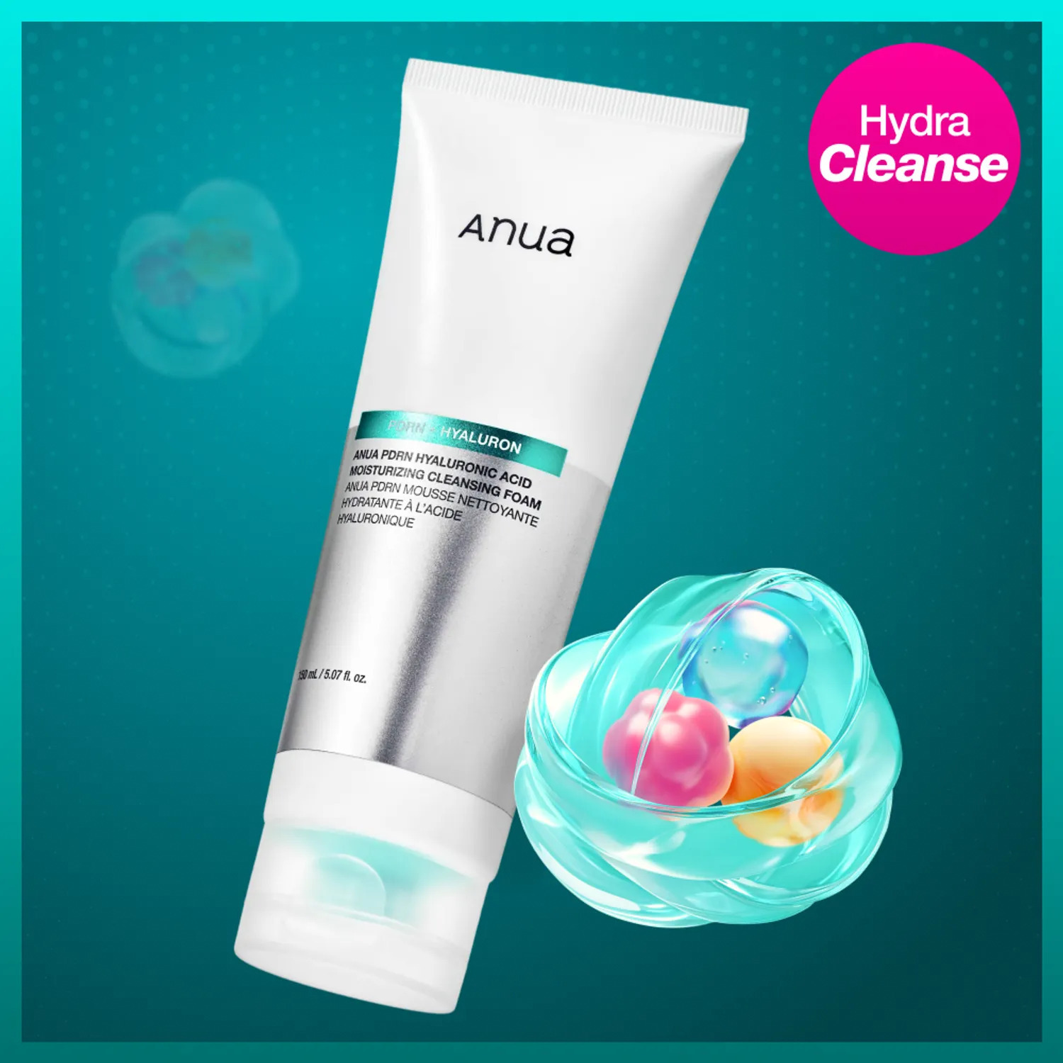 Anua PDRN 玻尿酸膠原深層保濕潔面乳 150ml