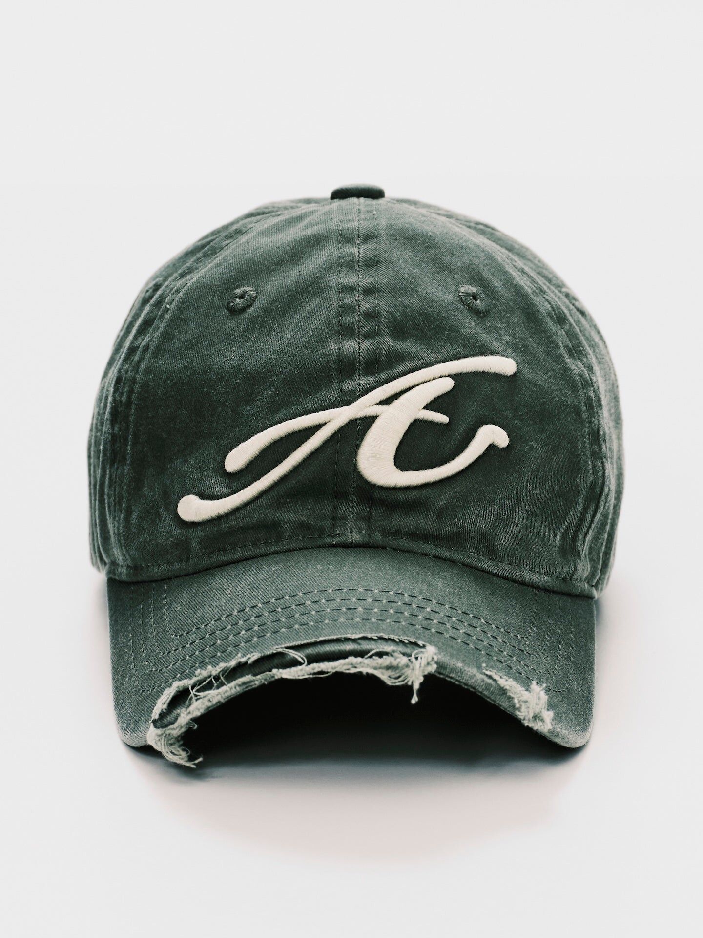 ANOWHEREMAN｜Raw Edge Baseball Cap (Green)