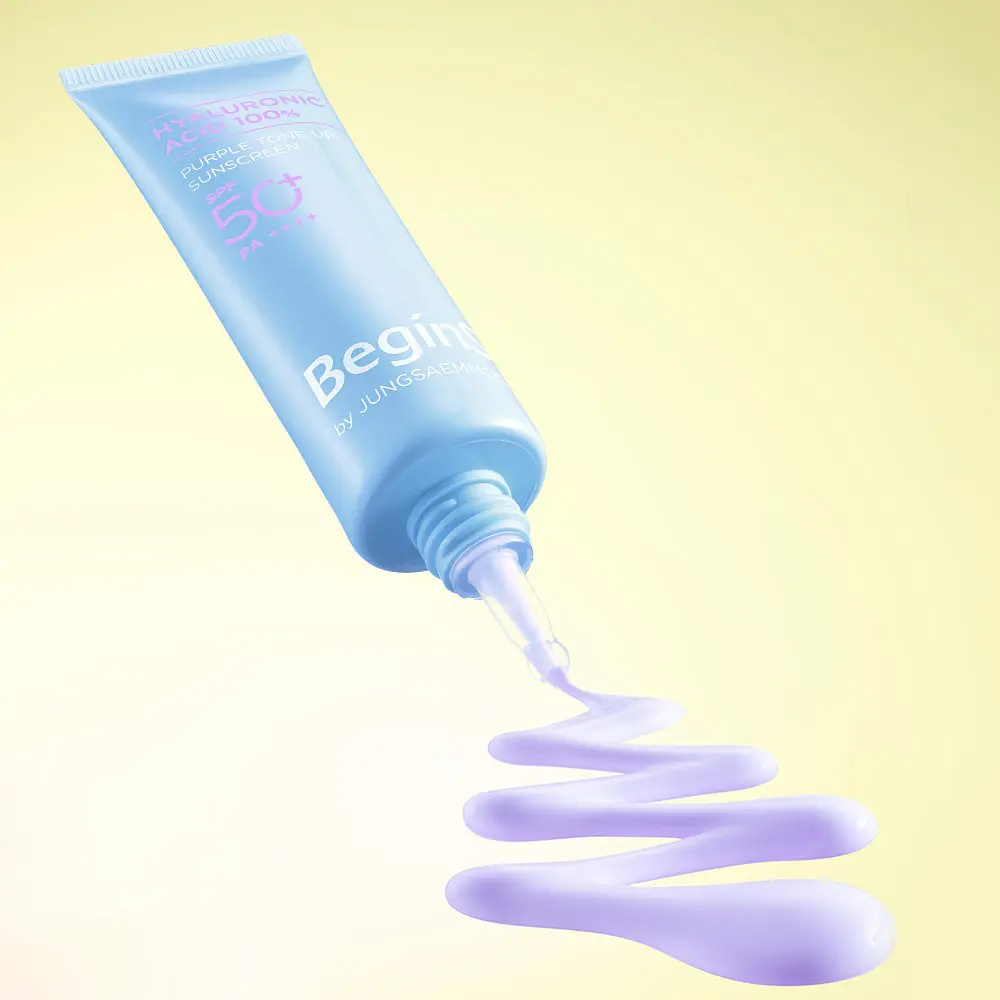 Begins by JUNG SAEM MOOL 玻尿酸紫色校色濾鏡防曬霜 50ml