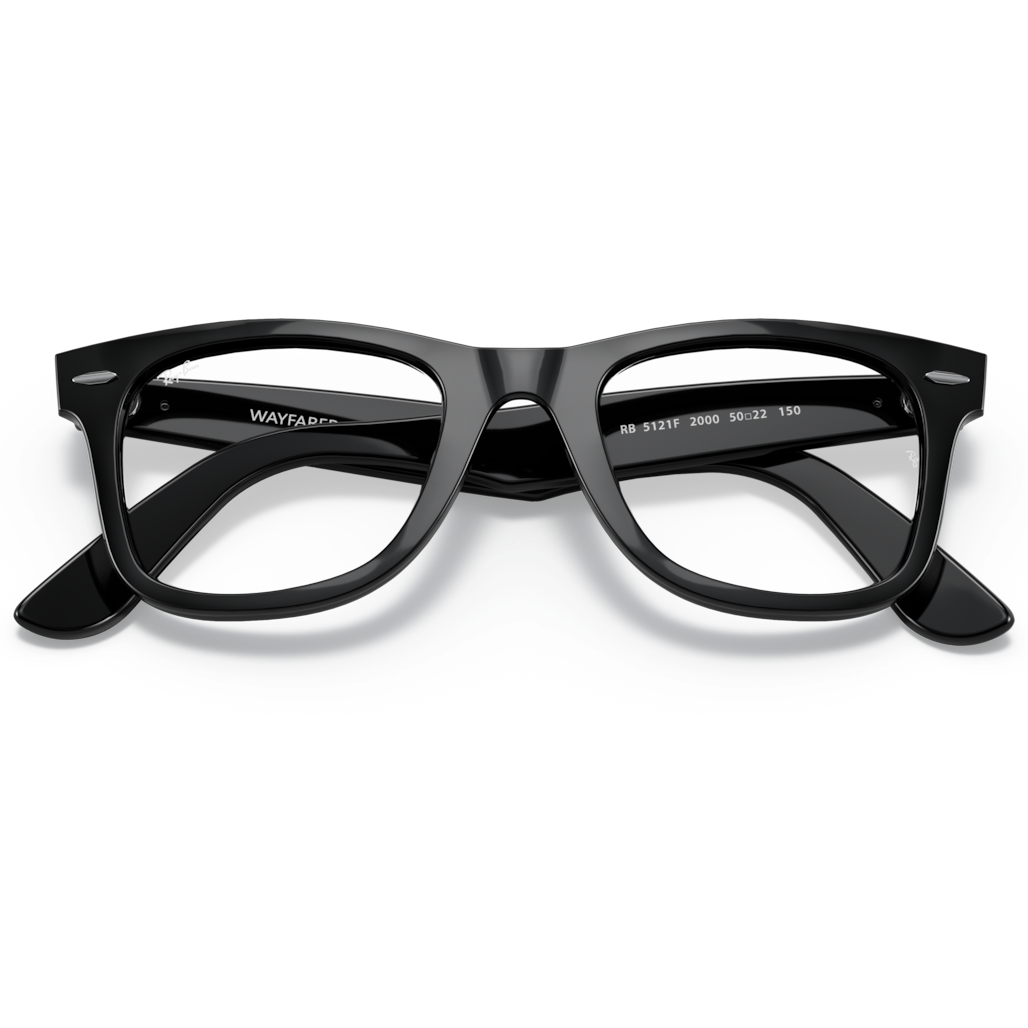 【RayBan】RB5121F 2000-50mm 光學眼鏡(黑色)