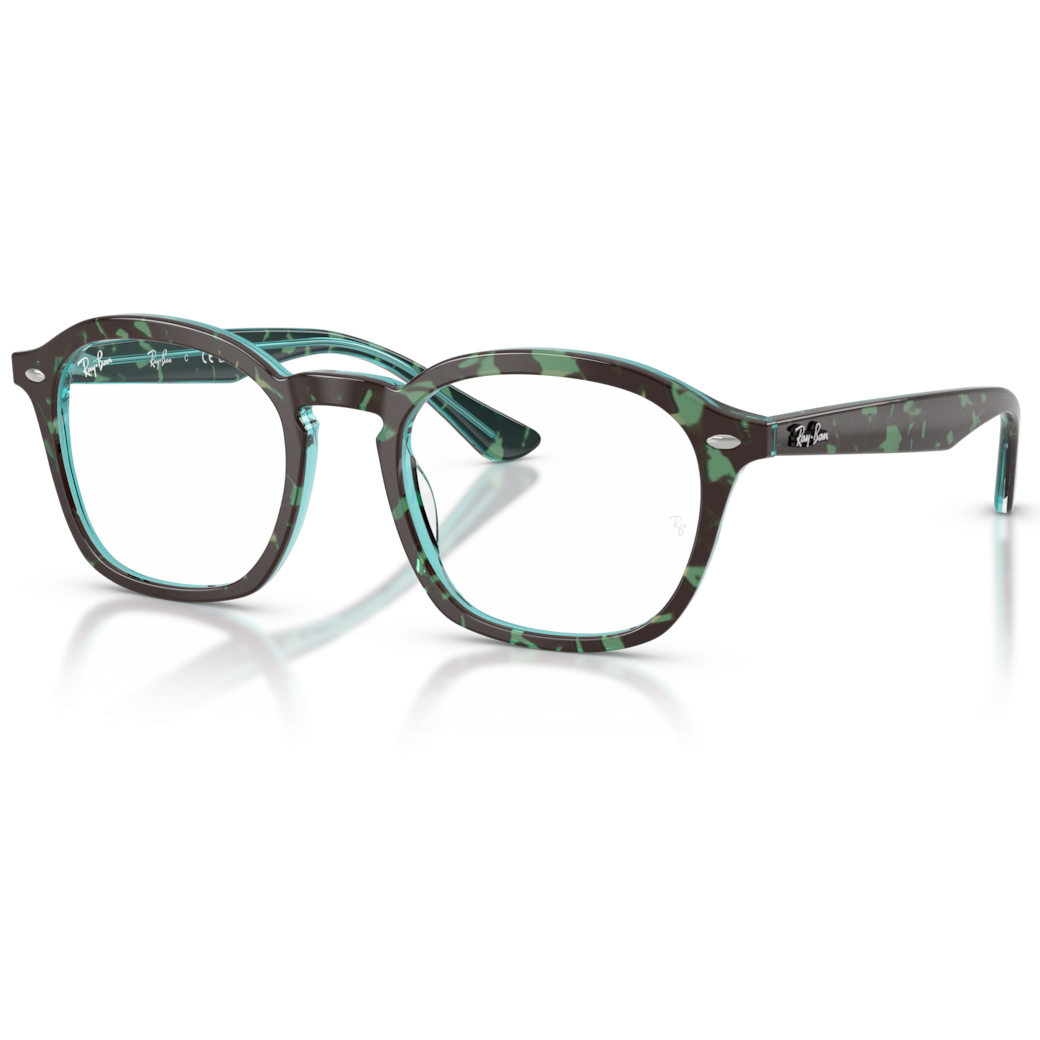 【RayBan】RB5451F 8486-50mm 光學眼鏡(琥珀藍)