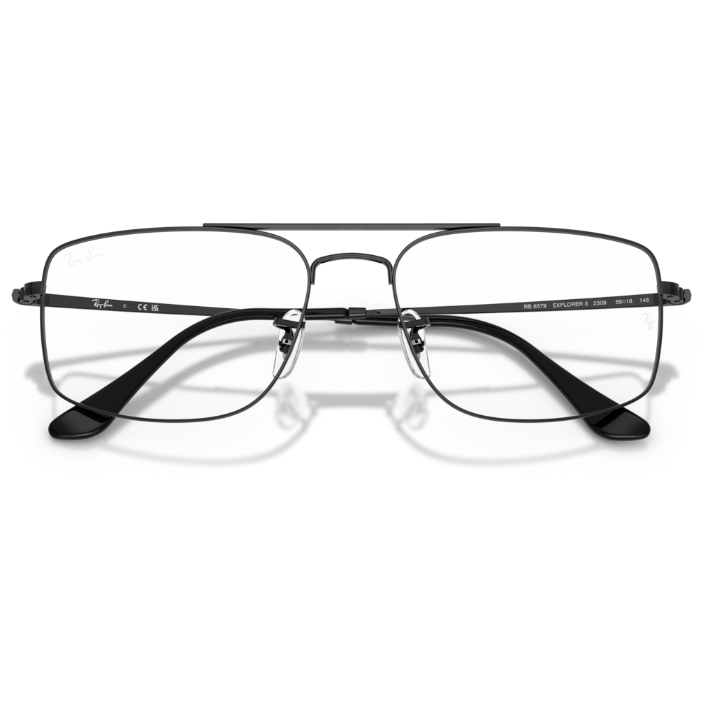 【RayBan】RB6579 2509-58mm 光學眼鏡(黑色)