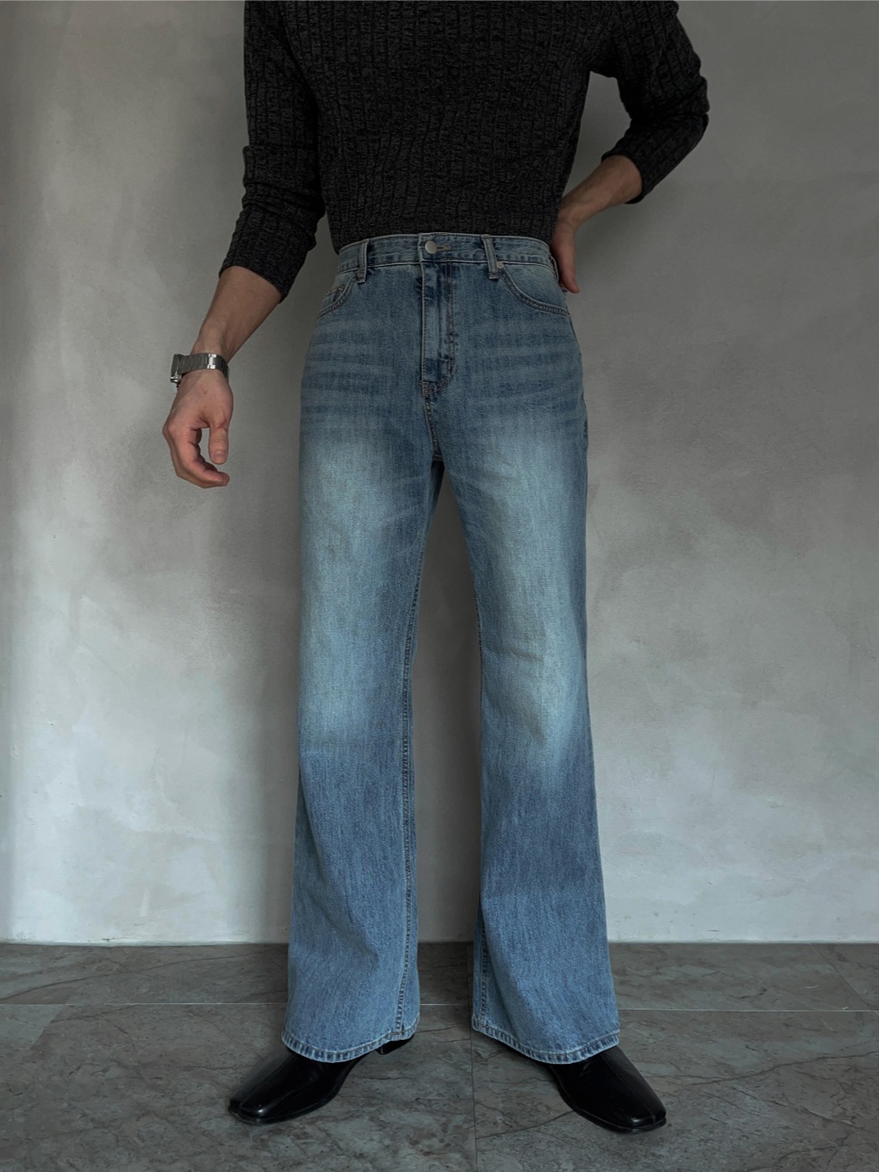Wave Blue Bootcut Denim