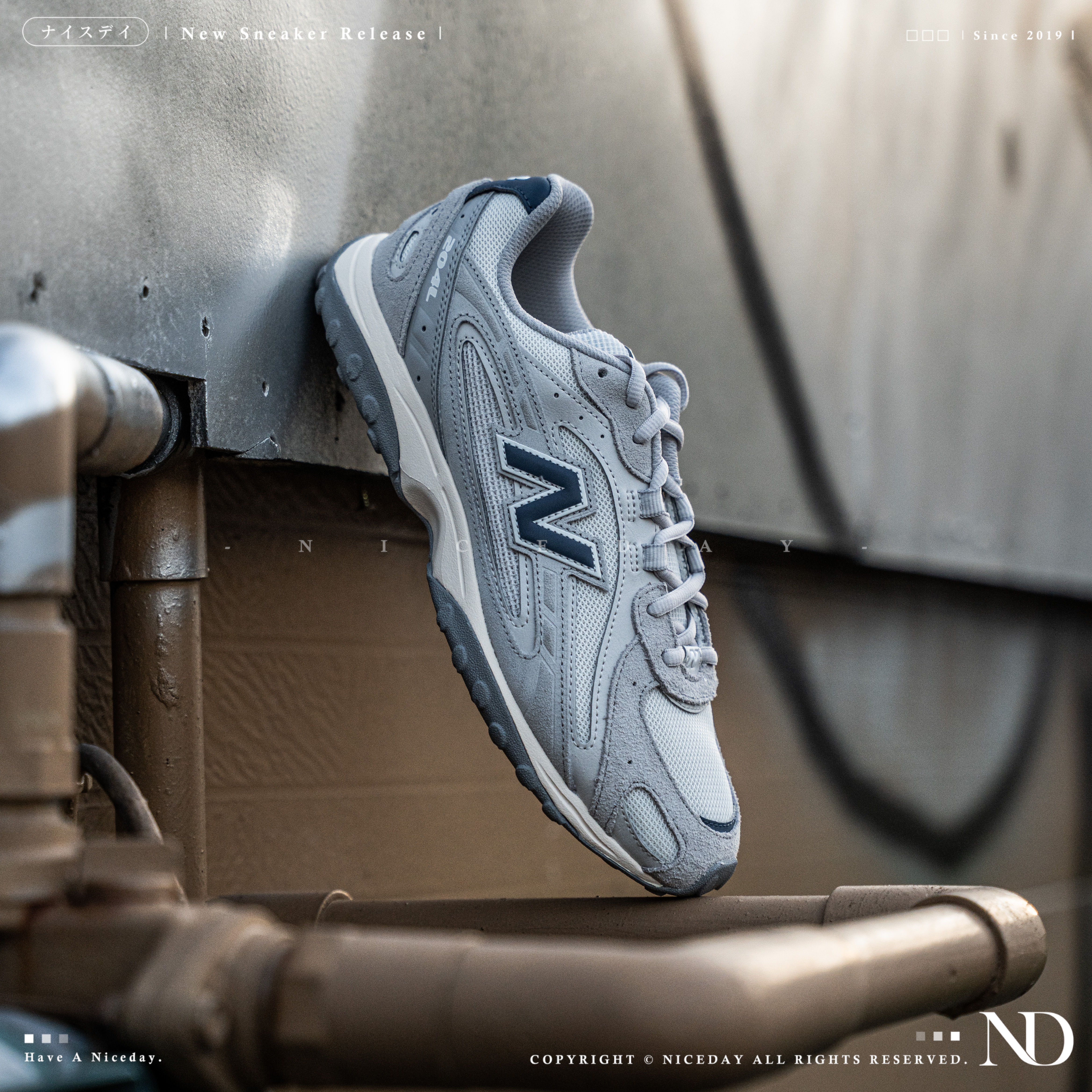 NICEDAY 現貨 NEW BALANCE 204L 雲霧灰 藍 麂皮 復古 韓系 百搭 U204L4HH