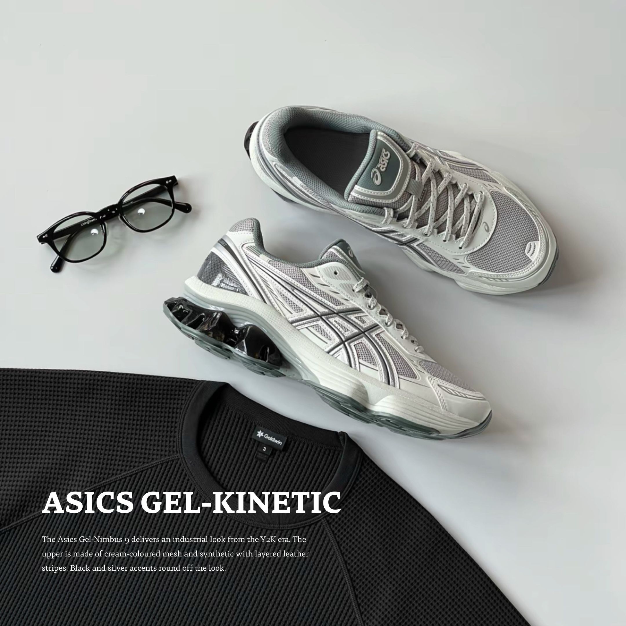 NICEDAY 代購 ASICS GEL-KINETIC FLUENT 灰銀色 城市 休閒 韓系 支撐 通勤 1203A591-021