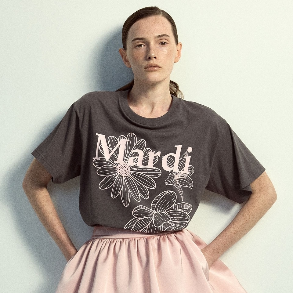 MARDI MERCREDI T-SHIRT TRIPLE FLOWER (2 Colours)
